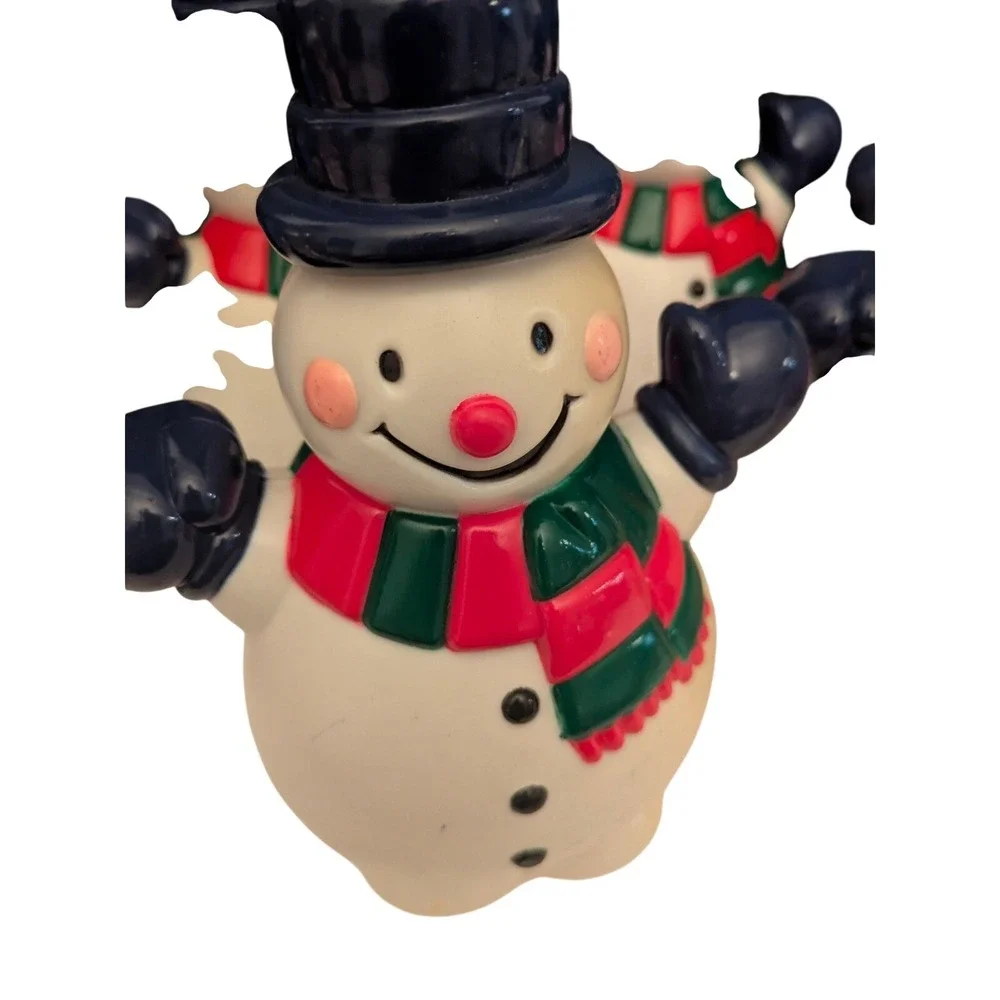 Set of 5 Adorable Ceramic Snowman‎ Figurines Christmas Holiday Decor